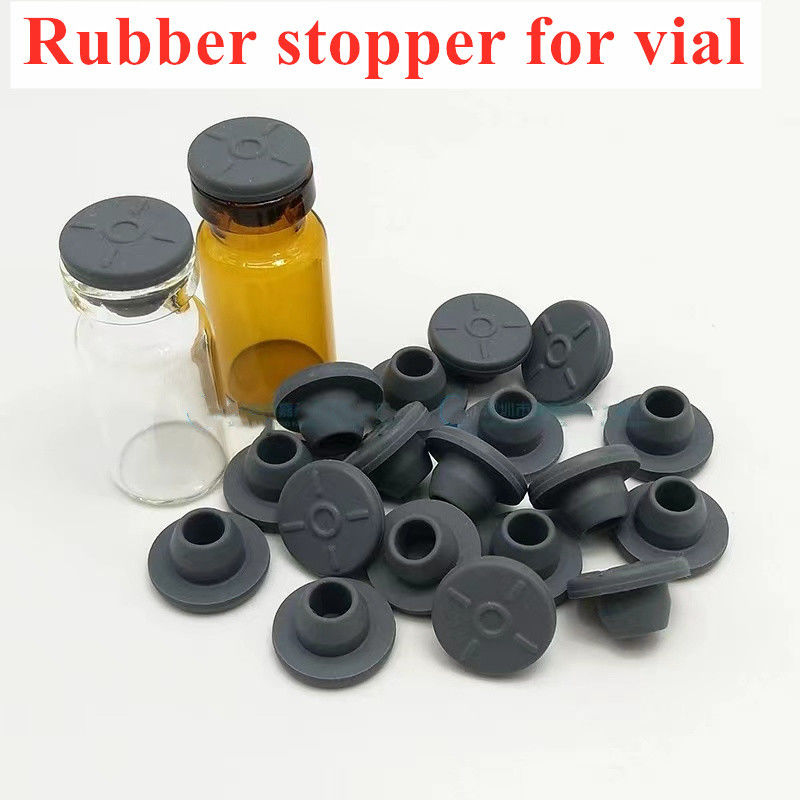 Tapón de goma borominada de silicona de grado farmacéutico de 13 mm, 20 mm y 28 mm para vial de inyección liofilizado de vidrio