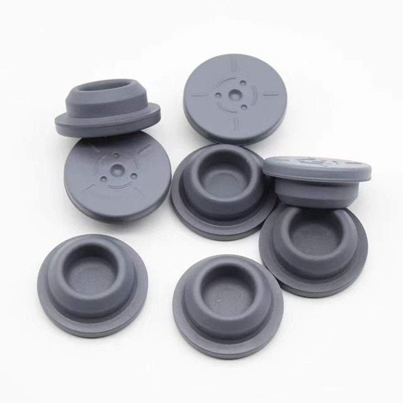 Tapón de goma borominada de silicona de grado farmacéutico de 13 mm, 20 mm y 28 mm para vial de inyección liofilizado de vidrio