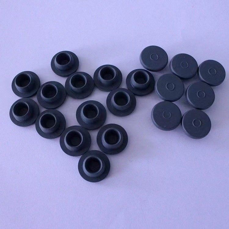 Tapón de goma borominada de silicona de grado farmacéutico de 13 mm, 20 mm y 28 mm para vial de inyección liofilizado de vidrio