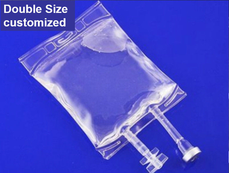 Bolsa de infusión médica estéril de plástico 100 ml 250 ml 500 ml PVC de Cloruro de Sodio Solución IV Bolsa de fluido de infusión