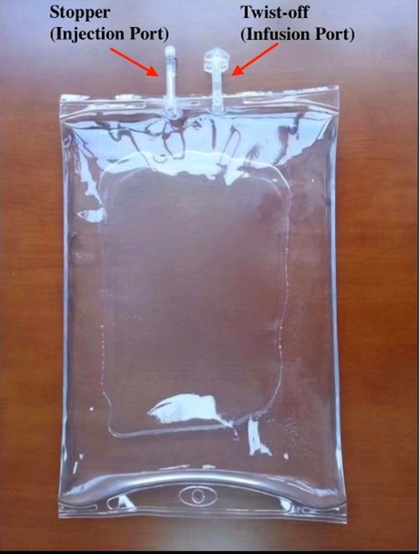 2000 ml 3000 ml 5000 ml Butterfly Dual Port Twist off Transfusión Bolsa de infusión de PVC desechable para veterinarios