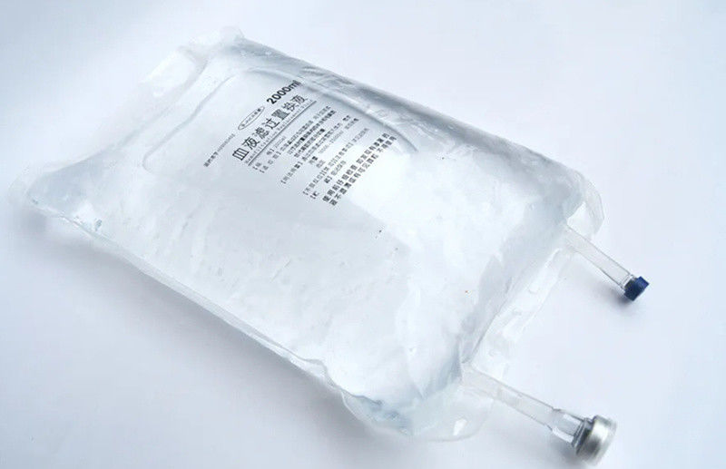2000 ml 3000 ml 5000 ml Butterfly Dual Port Twist off Transfusión Bolsa de infusión de PVC desechable para veterinarios