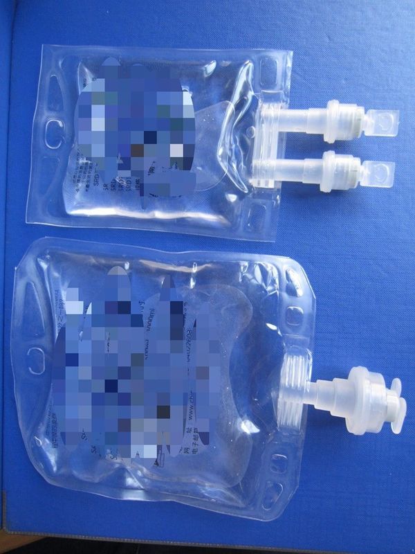 Bolsa de perfusión de polipropileno de 100 ml 250 ml Cloruro de sodio no PVC IV Bolsa transparente de perfusión médica no PVC