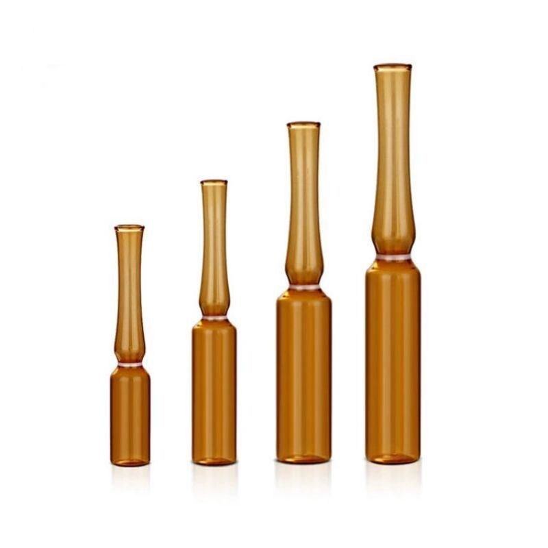 Estándar ISO Transparente Ambar Ampular Farmacéutico Vial Tipo C Ampular Vacío