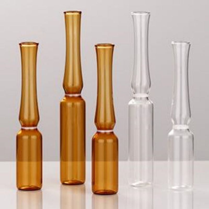 Estándar ISO Transparente Ambar Ampular Farmacéutico Vial Tipo C Ampular Vacío