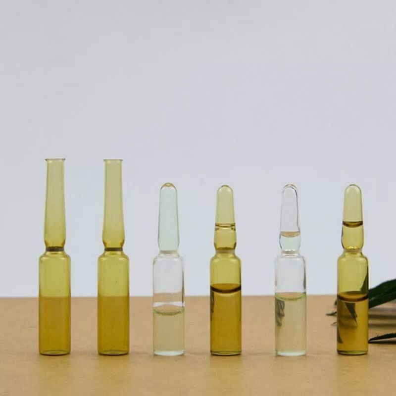 Estándar ISO Transparente Ambar Ampular Farmacéutico Vial Tipo C Ampular Vacío