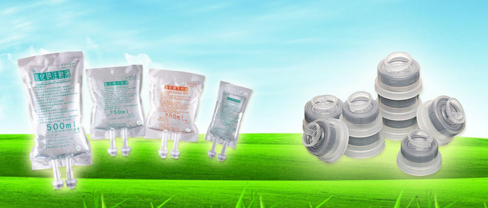 Botella de perfusión farmacéutica tapa de inyección desechable Bolsa de perfusión Euro tapa con disco de goma