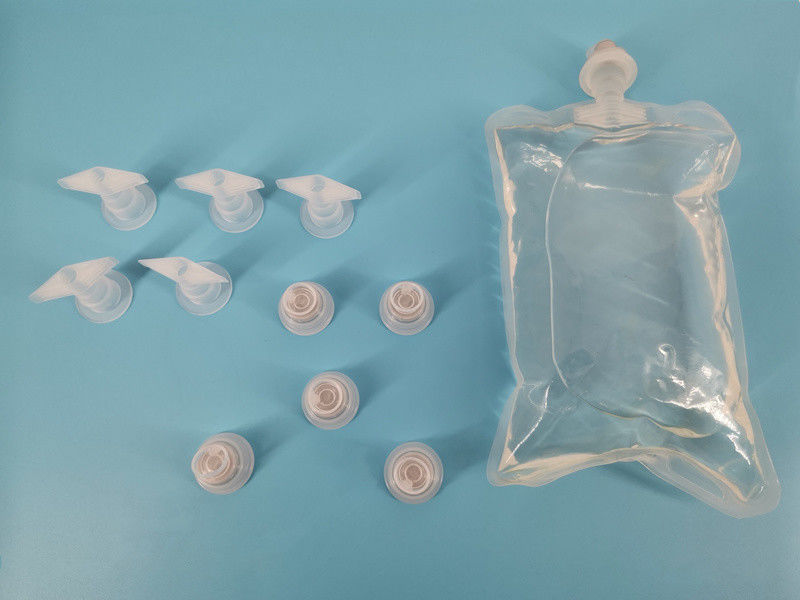 Doble válvula plegable con válvula única para romper la tapa de infusión para botella de infusión Lvp PP de 30 mm Euro Cap con dos cabezas