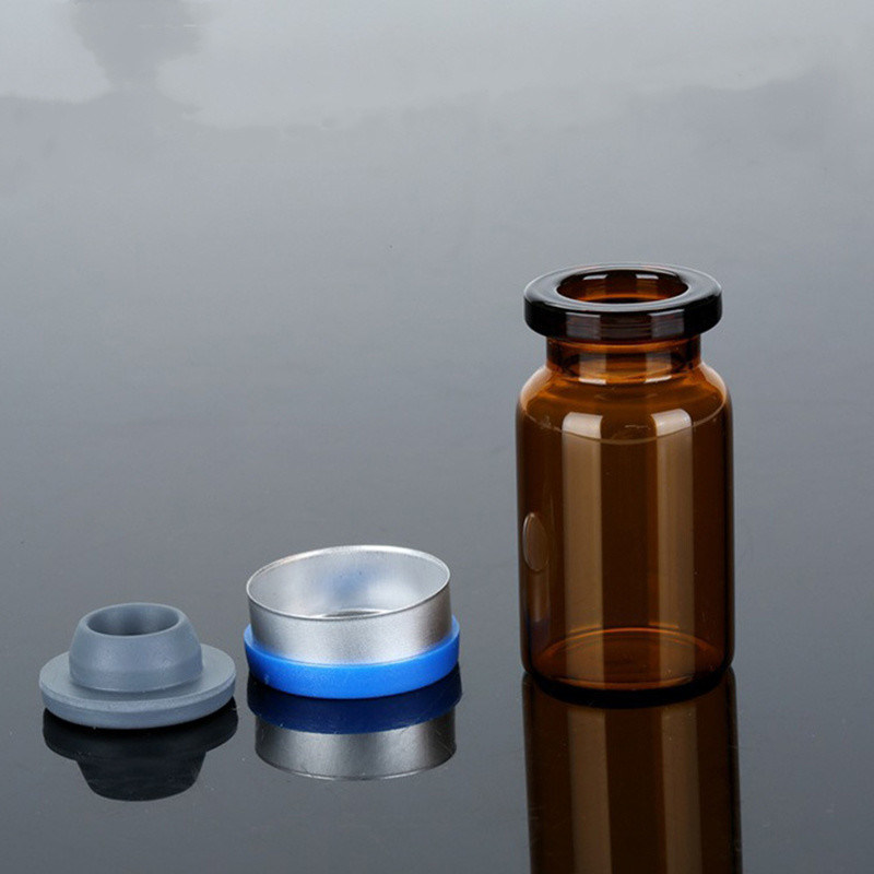 5 ml 7 ml 10 ml Ámbar claro de vidrio borosilicato neutro bajo Vial de vidrio pequeño para inyección