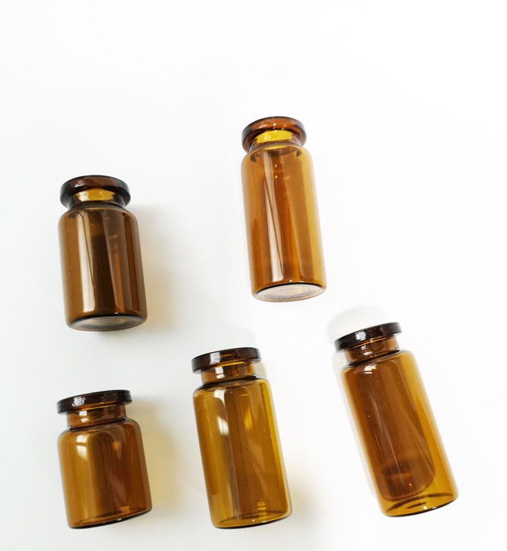 5 ml 10 ml 20 ml Vial de ámbar transparente Botella de vidrio de vaccacina Medicamento Soda Lime Botella de vidrio para inyecciones farmacéuticas