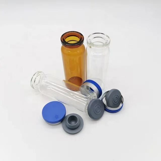 5 ml 10 ml 20 ml Vial de ámbar transparente Botella de vidrio de vaccacina Medicamento Soda Lime Botella de vidrio para inyecciones farmacéuticas
