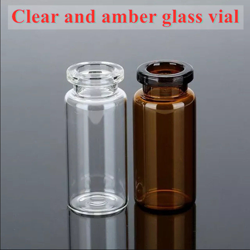 5 ml 20 ml de vidrio de borosilicato farmacéutico ámbar claro vacío liofilización vidrio tubular vial de inyección