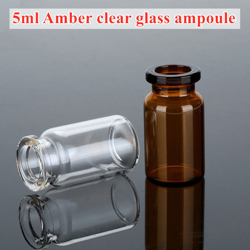 5 ml 7 ml 10 ml 20 ml Medicamento cosmético Borosicilato Tubular médico Vial de vidrio inyectable con tapa de plástico de aluminio