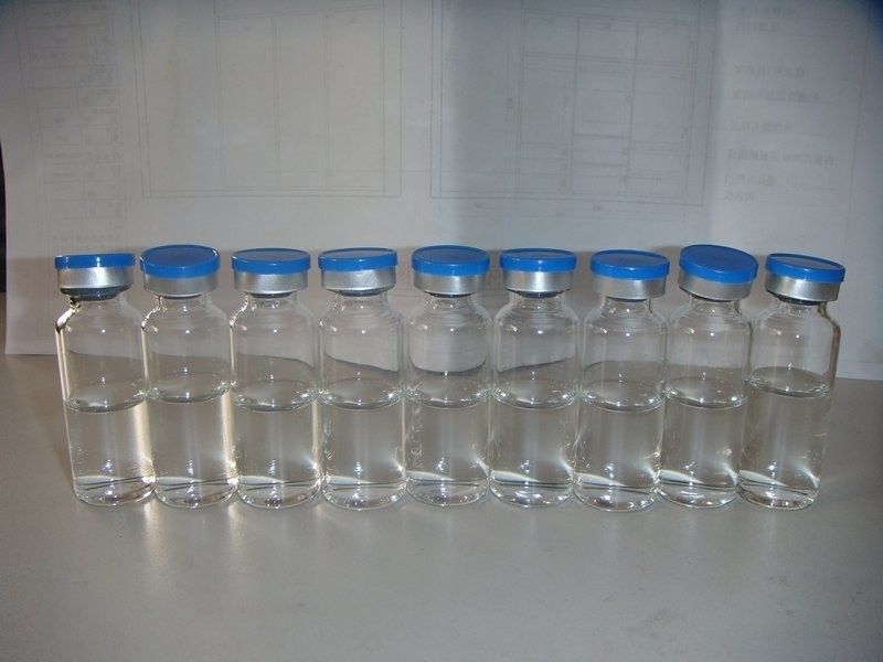 Vial de vidrio vacío para inyección farmacéutica con tapón de caucho de butilo