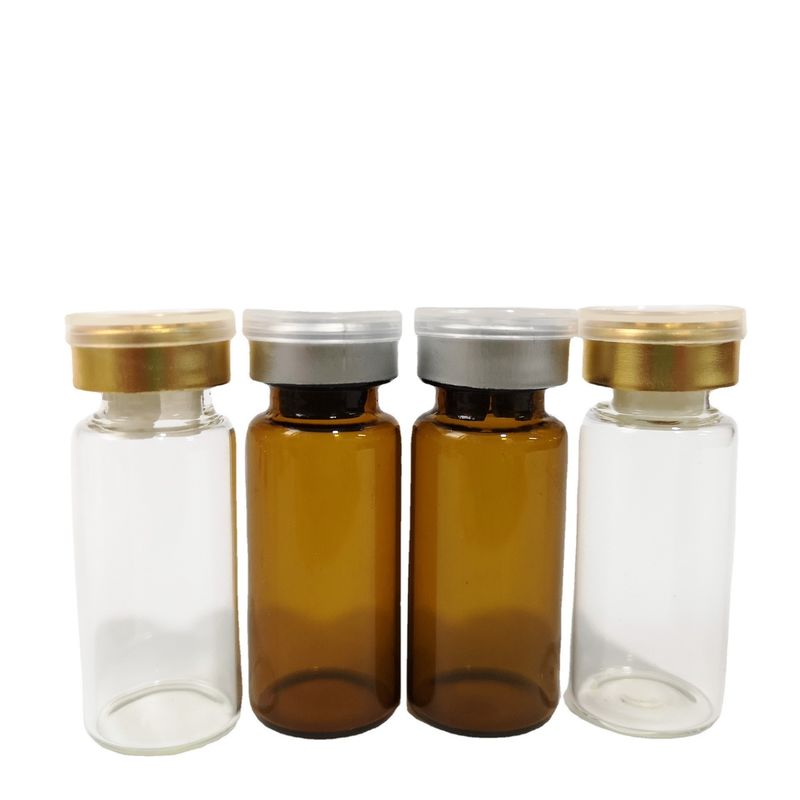 Vial de vidrio Usp tipo 1 transparente Vial de vidrio ámbar para inyección para envases médicos