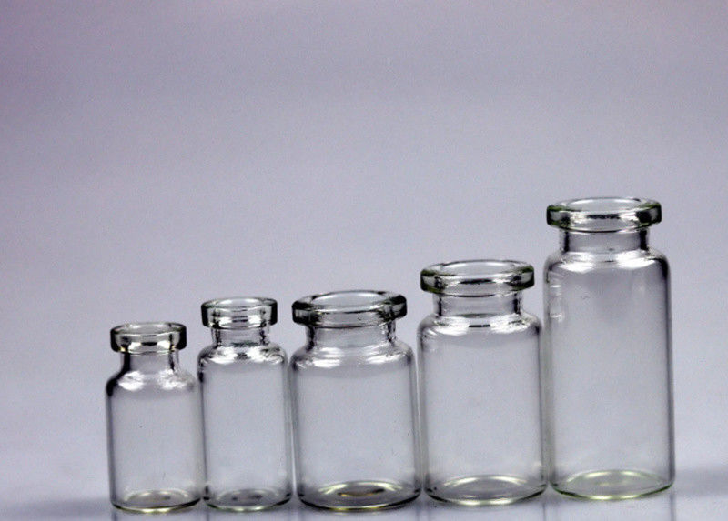 Vial de vidrio moldeado tipo I Vial de vidrio médico de 10 ml con tapón de goma