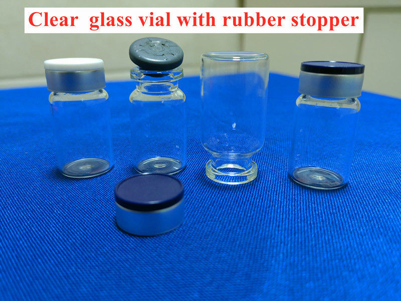 Vial de vidrio transparente de borosilicato de 18 mm con tapa USP Tipo Vial de vidrio vacío