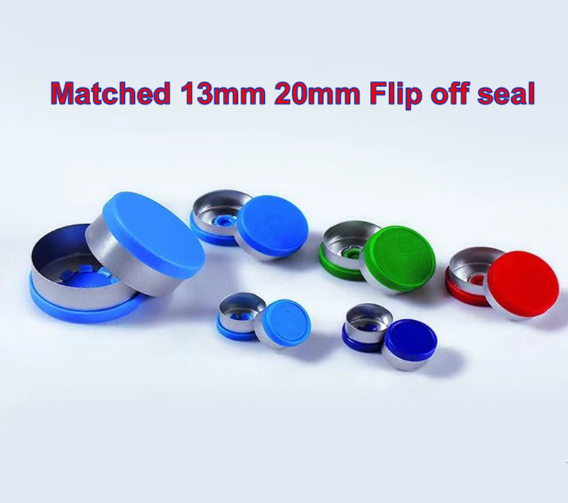 Vial de vidrio de borosilicato de 5 ml, 7 ml y 20 ml, estéril, transparente, de 10 ml, con tapa