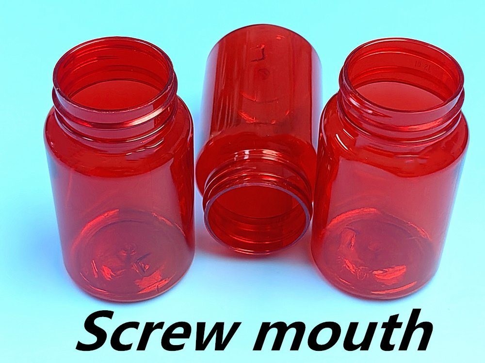 Píldora vacía para mascotas de alta calidad de 100 ml de color rojo