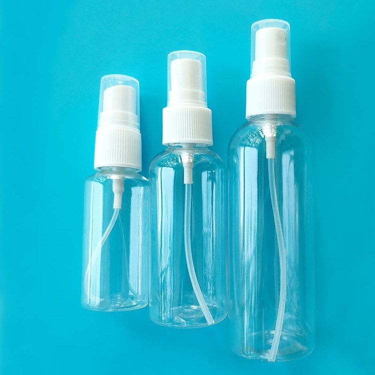 30 ml 50 ml 60 ml 100 ml 120 ml 250 ml cosmético vacío para mascotas Perfume de niebla de plástico Botella de pulverización Botella de pulverización mini de plástico PET