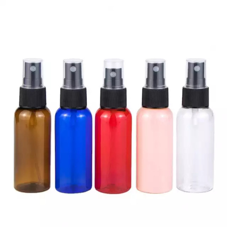 60 ml 120 ml 355 ml azul Desinfectante de manos de plástico para el cuidado de la piel Shampoo Spray Botella PET Cosmético transparente Botellas de pulverización de plástico