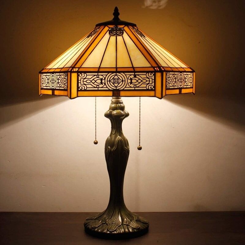 Hexágono 30cm 40cm Hotel Lujo Lámpara de mesa Bar Dormitorio Sala de estar Dormitorio Lámpara de mesa de vidrio LED hecha a mano