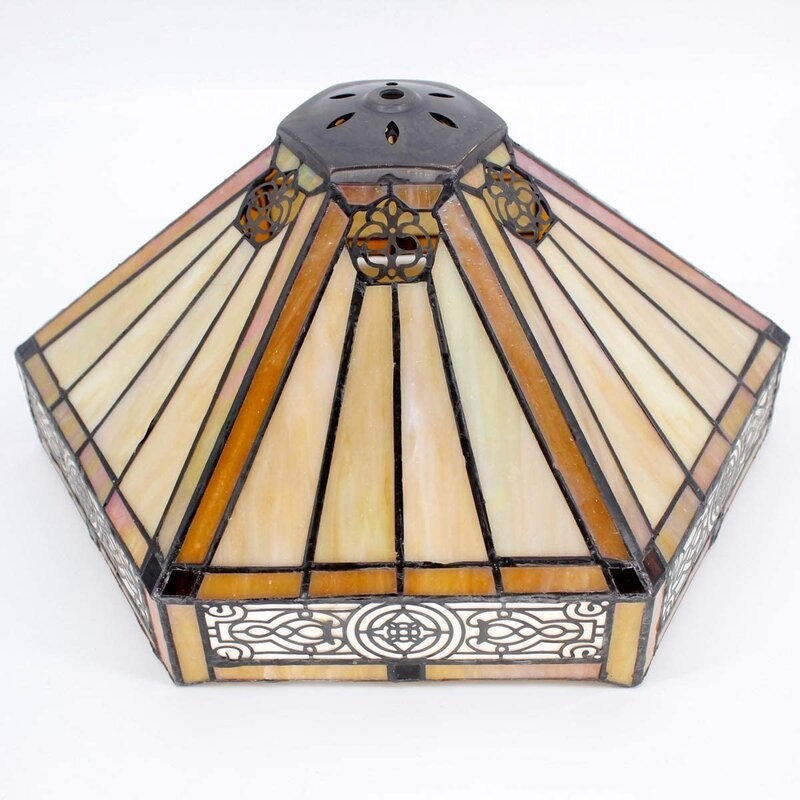 30cm Hexágono Estudio Retro Cuarto de dormir cálido Casa Lámpara decorativa hecha a mano Arte pintado Vidrio turco Lámpara de mesa de lujo