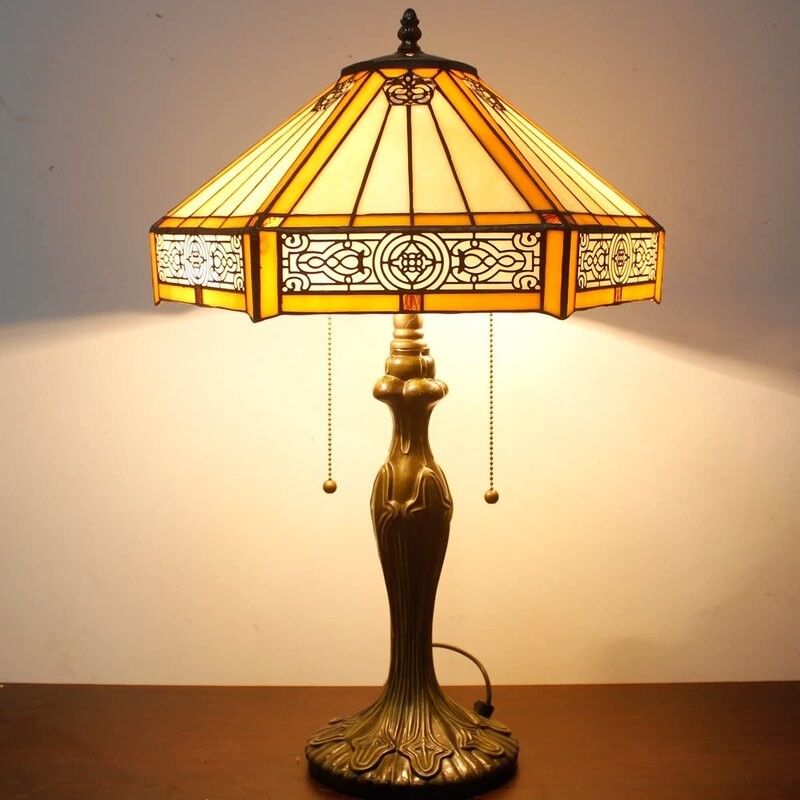 Lámpara de mesa europea de 30 cm Hotel Vintage Bar Dormitorio Dormitorio Dormitorio Hotel Lámpara de mesa de vidrio LED hecha a mano