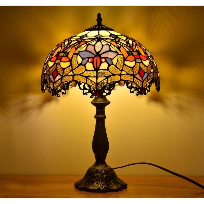 30cm 40cm Lámpara de mesa de vidrio en forma de luna hecha a mano Luz de lectura Lámpara de mesa de vidrio de lujo