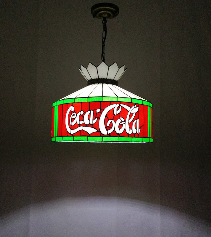 12' Bar Restaurante Cafetería Sala de comedor Luz colgante Luz de techo Luz de vidrio rojo LED lámpara colgante de candelabros