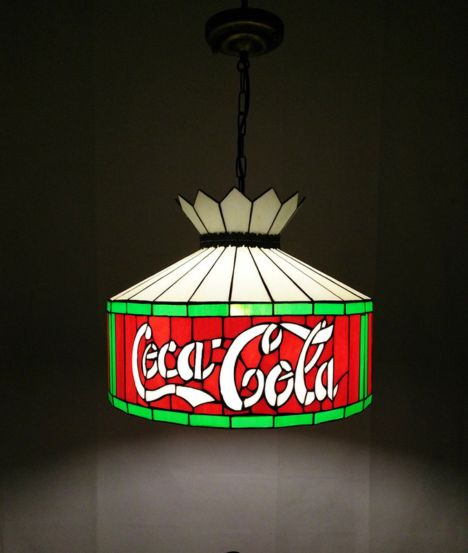 12' Bar Restaurante Cafetería Sala de comedor Luz colgante Luz de techo Luz de vidrio rojo LED lámpara colgante de candelabros