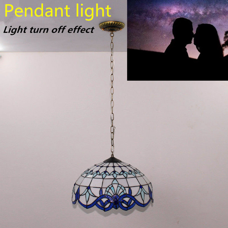 12 pulgadas de vidrio decorativo LED lámpara colgante con 2 luces Cuidado de los ojos para el bar Sala de estudio Cafetería Sala de estar Sala de comedor Luz