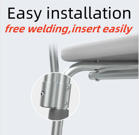 Silla de baño silla de baño 4 en 1 silla de baño silla de ducha silla con reposabrazos grandes patas de vaso de succión