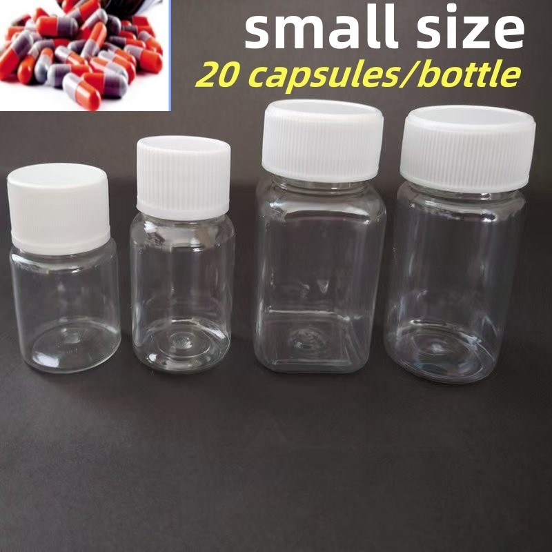 30ml Empty Transparent Medicine Bottle Wide Neck Finish Plastic Vitamin Pill Tablet Capsule Bottle