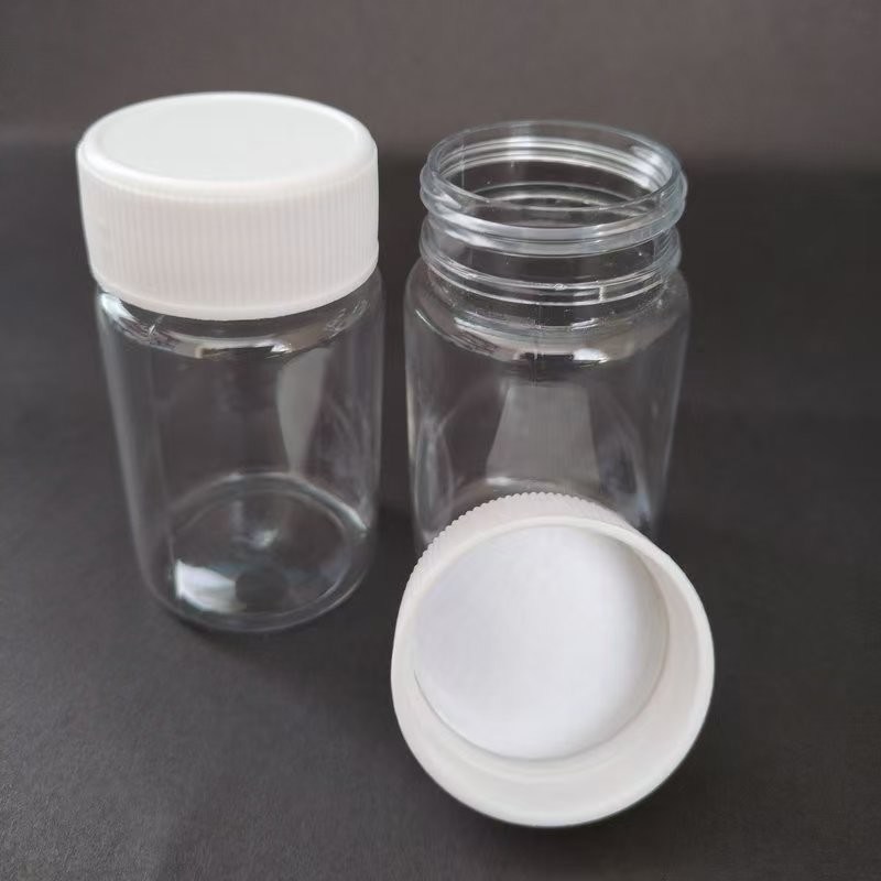 30ml Empty Transparent Medicine Bottle Wide Neck Finish Plastic Vitamin Pill Tablet Capsule Bottle